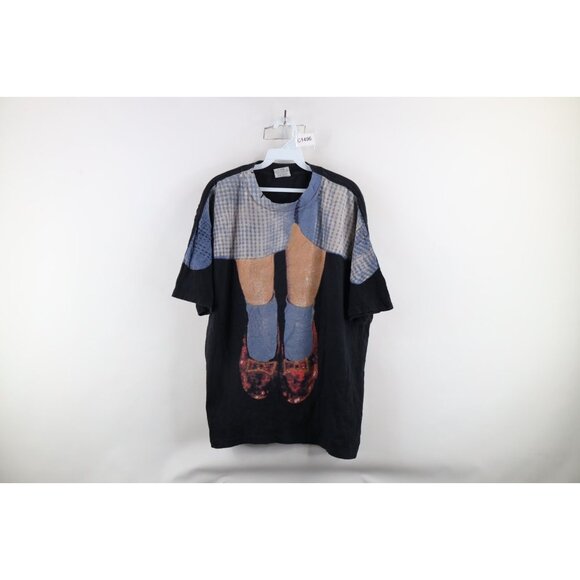 Vintage 90s Stanley Desantis Mens XL The Wizard of Oz Dorothy Shoes T-Shirt USA
